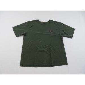 Phoenix Coyotes T-Shirt Embroidered Logo, Green Sz L 1990s